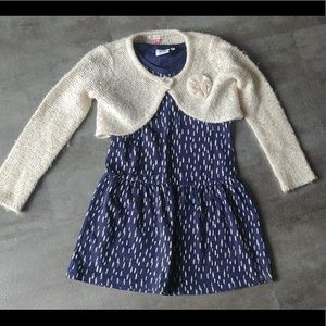 Girls size 5 dress with shall